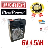 WSS Firstpower 6v 4.5ah 4.0ah Rechargeable Battery Toys car