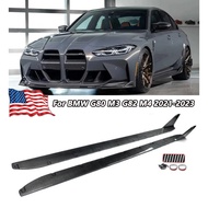 Side Skirt Extension Lip MP Style Spoiler For BMW G80 M3 G82 G83 M4 Carbon ABS