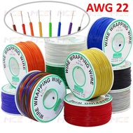 AWG 22 Single Core Cable Tin Copper 1M Wire OK Cable All Colors Available