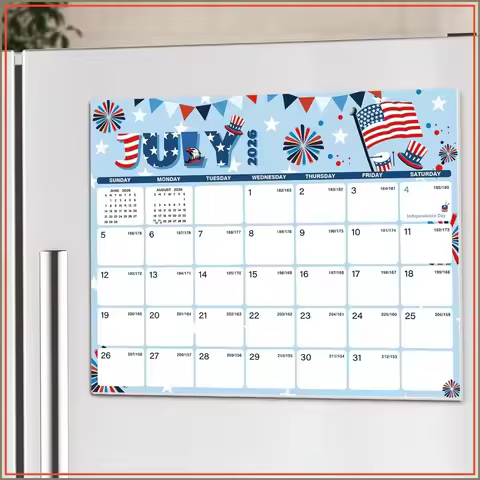 Magnetic Fridge Calendar 2026-2027, 18-Month July 2026-December 2027, 11x8.5 Inches, Strong Magnet, 