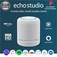 Echo Studio | Dolby Atmos HiFi smart speaker spatial audio processing Alexa Amazon zigbee matter hub