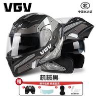 หมวกกันน็อค VGV 3C สำหรับผู้ชายและผู้หญิง หมวกกันน็อคแบบเปิดหน้า 4 ฤดู หมวกกันน็อคแบบเต็มใบ ป้องกันก