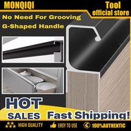 MONQIQI Aluminum Type C Handle Continous Grab Handle Screw Type 1.5meters Cabinet Handle Modern Cont