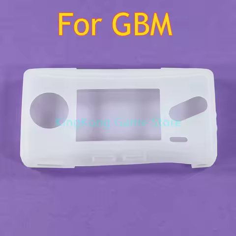 For GBM Silicone Soft Rubber Case White Protective Shell Cover For Gameboy Micro Game Console Access