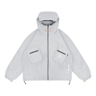 Sura Positiva - Anorak Jacket (Wessit) Grey Anorak Jacket Nylon Jacket Long Sleeve Jacket Men