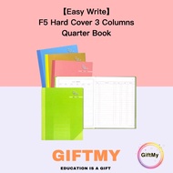 【Ready Stock】Easy Write F5 Size Hard Cover 3 Columns Quarter Book/ Account Book/ Buku Akaun