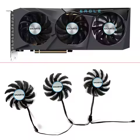 75MM PLD08010S12H Cooler Fan Replacement For Gigabyte Radeon RX 6600 6700 XT RTX 3070 Ti EAGLE Graph