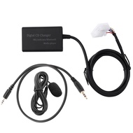 (5+7)Pin Car Digital Music CD Changer Adapter USB AUX Bluetooth Music Disc Box for