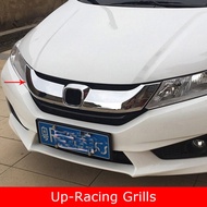 ABS Chrome Protector Strips For Honda City 2015 2016 2017 2018 Front Bumper Front Middle Grill Trim 