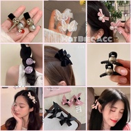 Jisoo Rosé Korean style mini fabric bow hair clip
