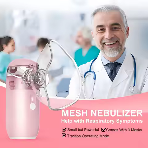 Best Portable Medical Nebulizer For Asthma Inhaler Ultrasonic Spray Handheld Mesh Nebulizer Machine 