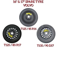 Spare Tyre / Tire /  Tayar Ganti  16 & 17 Inch Inci 5H PCD108 VOLVO  Tayar Ganti / Tire / Spare tyre
