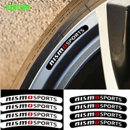 4Pcs Nismo Car Wheel Rim Sticker For Nissan Tiida Sunny QASHQAI MARCH LIVINA TEANA X-TRAI