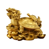 Bronze Dragon Turtle Ornaments Gossip Lucky Dragon Turtle Wine Cabinet Decoration Opening Desktop De