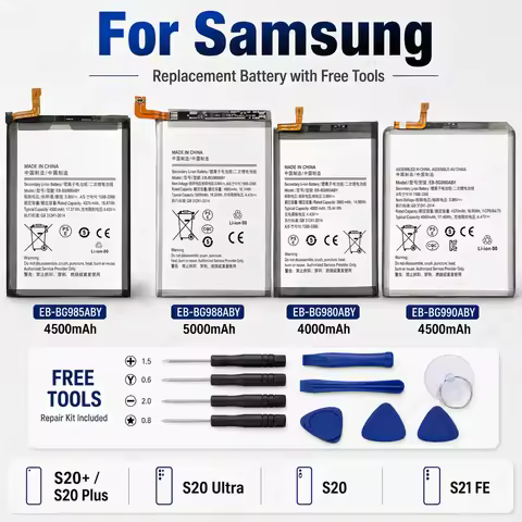 Brand New Replacement Battery EB-BG988ABY EB-BG980ABY EB-BG985ABY BG990ABY For Samsung Galaxy S20/S2