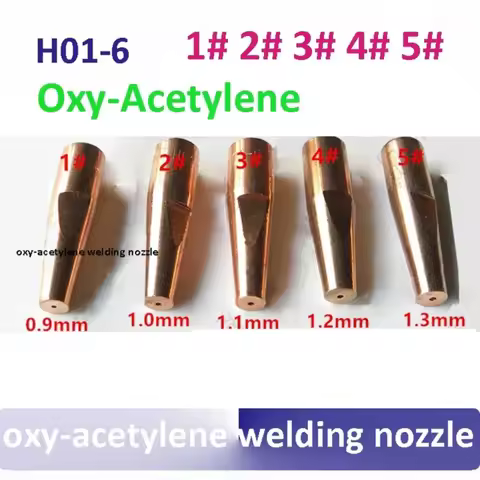 M8*1 welding nozzles H01-6 oxy-acetylene gas tips 1# 2# 3# 4# 5#