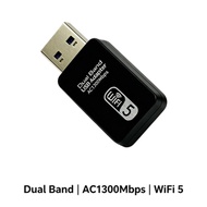 Ac1300m Dual Band Usb Wifi Dongle 2.4g Wireless Adapter For Pc Laptop Wifi Adapter For Pc