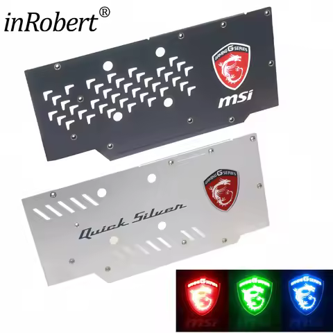 New Backplate For MSI GTX 1060 1070 1070Ti 1080 Gaming Red Dragon/QUICK SILVER/DUKE/ARMOR Video Card