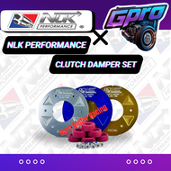 NLK PERFORMANCE CLUTCH DAMPER PLATE ALLOY  REBET SCREW SET RUBBER 12 HOLE YAMAHA Y15ZR V1 V2 FZ150 L