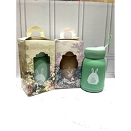 Rabbit Glass Sprout cup 330ml DRINKING BOTTLE + FREE CUSTOM NAME