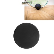 PINKHALLWAY Squash Ball, Black 40MM Rubber Squash Balls, Squash Racket Supplies Double Yellow Dot Tr