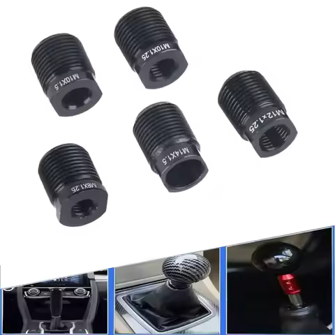 Universal Shift Knob Aluminum Alloy Nut M8x1.25 M10x1.25 M10x1.5 M12X1.25 M14.X1.5 Shift Knob Button