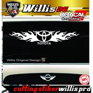 Toyota Car Sticker Rear Glass Rp45,000