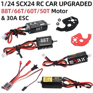 SCX24 Motor Upgrades Kit Strong Magnetic Brushed Esc Motor Combo for 1/24 RC Crawler Axial Scx24 Toy
