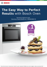 Bosch HBG633BS1B Built In Convection Oven Series 8 60cm width, 71L