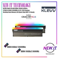 KLEVV CRAS XR RGB DDR4 16GB(2x8GB)&32GB(2x16GB) 3600MHz CL18 1.35V Gaming Desktop Ram Memory SK Hyni