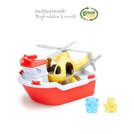 Green Toys Rescue Boat & Helicopter