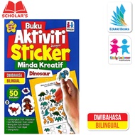 Buku Aktiviti - Buku Aktiviti Dengan Sticker Minda Kreatif Dinosaur - Buku Sticker - Buku Kanak-Kana