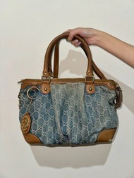 Gucci Sukey Vintage bag in blue denim丹寧斜背包