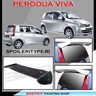 PERODUA VIVA/PERODUA VIVA ELITE TYPE-R STYLE REAR TRUNK SPOILER DUCKTAIL -MATERIAL FIBER BODYKIT
