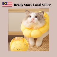 Readystock cat collar cone sun flower cute kitten pet dog collar cone cute style 猫咪项圈防止添伤口 Cat Eliza