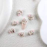 Rabbit Bow Nail Accessories Sweet Flower Nail Accessories Accessories High-End Nail Decoration Small
