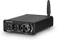 Douk Audio Nobsound G3 2 Channel Bluetooth 5.0 Power Amplifier 100W Class D Hi-Fi Stereo Audio Mini Amp Wireless Receiver Home Theater Treble Bass Control (Black)