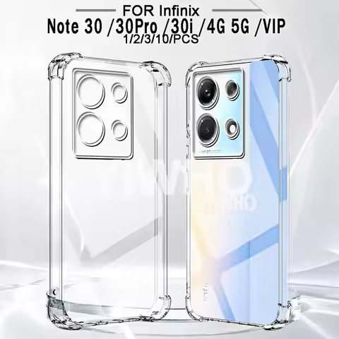 1/2/3/10 Pcs Transparent Phone Case for Infinix Note 30 Pro VIP 30i Note30 30Pro + 4G 5G India Soft 