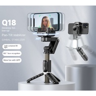 Q18 Desktop Following the Shooting Mode Gimbal Stabilizer Selfie Stick Tripod with Fill Light for IP