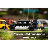 Marster 1/64 Hummer H1 Police Car Alloy