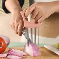 Kitchen Gadgets Onion Holder Slices Food Slicer Assistant for Onion Cutting Suitable For Vegetable Tomato Potato Meat Cutting Tool