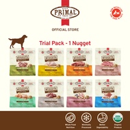 Primal Freeze Dried Raw Nuggets Dog Food Trial Pack 8g | Grain Free, Organic Fruits & Vegetables, Wh