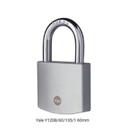 Yale Y120B/60/135| Y120B/70/135 Outdoor Brass with Chrome Finished Boron Shackle Padlock