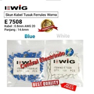 Ferrules Cable Color E 7508 (0.75mm) Cable 0.8mm AWG 20 EWIG.