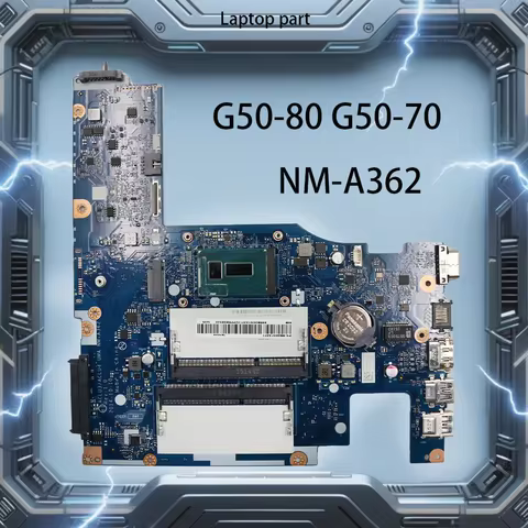 NM-A362 Laptop Motherboard For Lenovo Ideapad G50-80 G50-70 With CPU I3-5005U I5-5200U I7-5500U DDR3