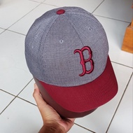 topi mlb visor pendek second