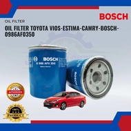 BOSCH OIL FILTER TOYOTA VIOS, ESTIMA, CAMRY - 0986AF0350