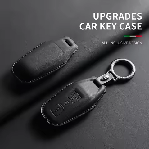Leather Car Remote Key Case For Audi A5L A6l E-tron A3 A5L Q6 Q6L Q5 2026 Car Accessories Key Shell