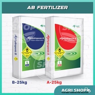 (FULL BAG) Agrishop AG Tech AB Fertilizer 50kg (25kg-A 25kg-B) | Baja AB NPK Sayur Daun Buah Hydropo