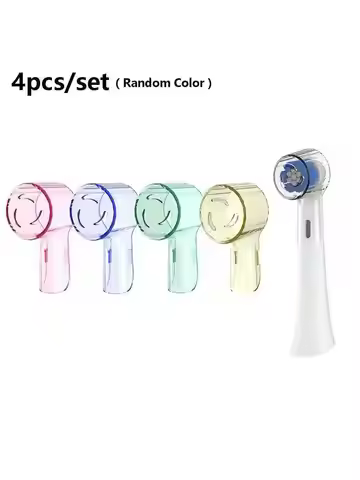4pcs toothbrush head covers, plastic dust cover for toothbrush head, electric toothbrush care replac